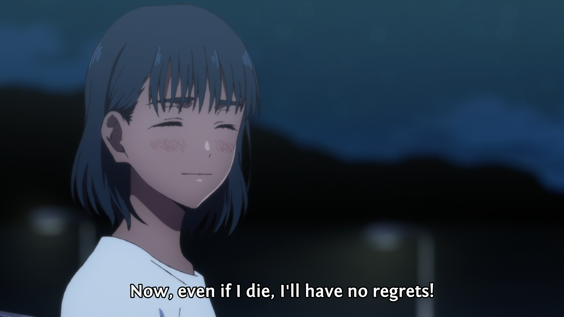 Screen of Mio from Summer Time Rendering subbed : "Now, even if I die, I’ll have no regrets" Screen of Mio from Summer Time Rendering subbed : "Now, even if I die, I’ll have no regrets"