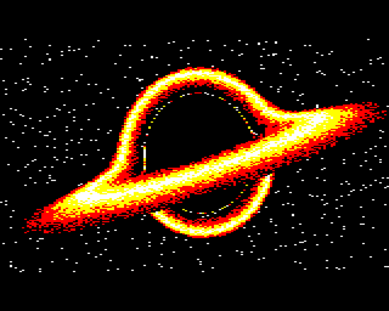 BBC Micro Bot graphics output - BBC BASIC - Black Hole BBC Micro Bot graphics output - BBC BASIC - Black Hole